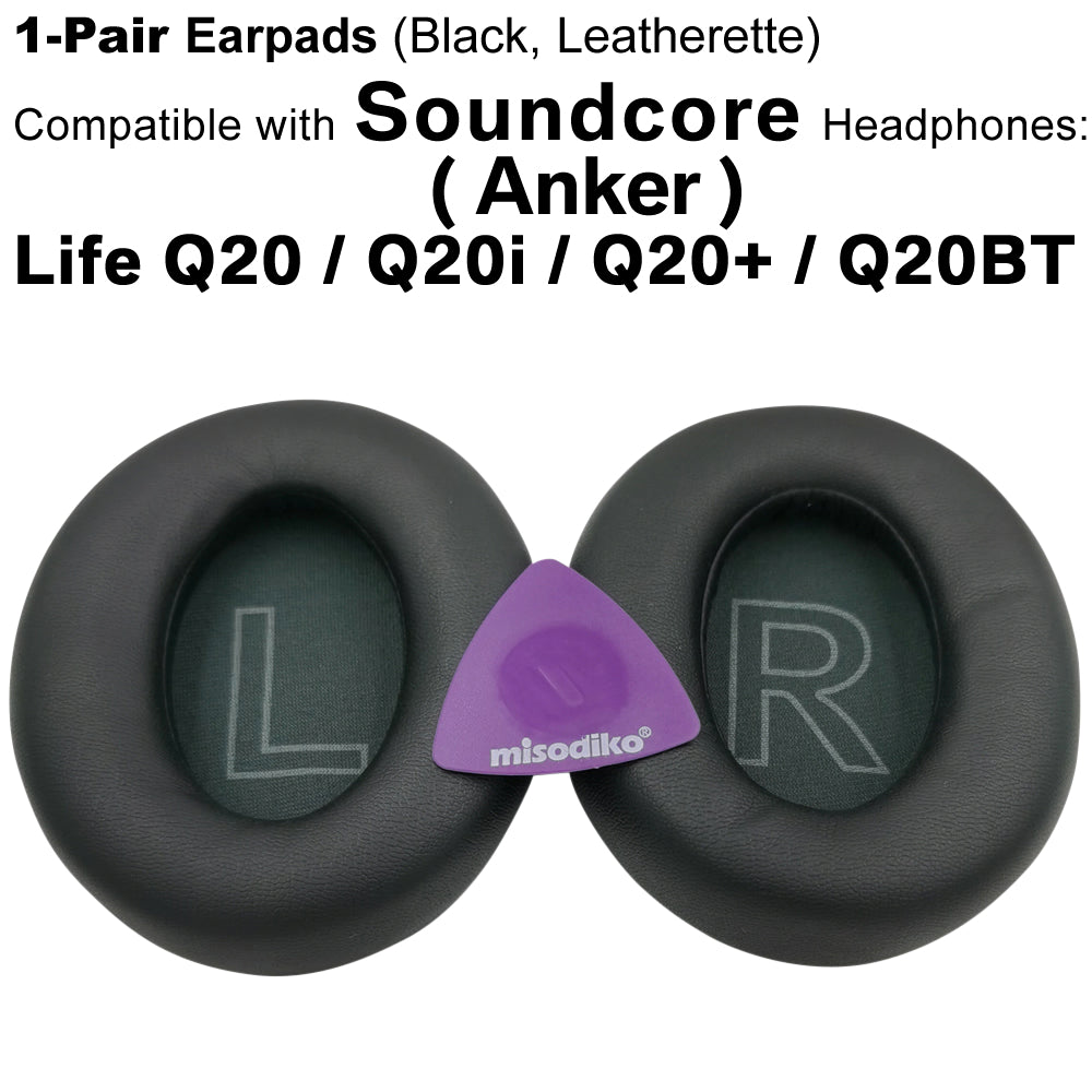 soundcore Q20i Ear Cushions - Black - soundcore US