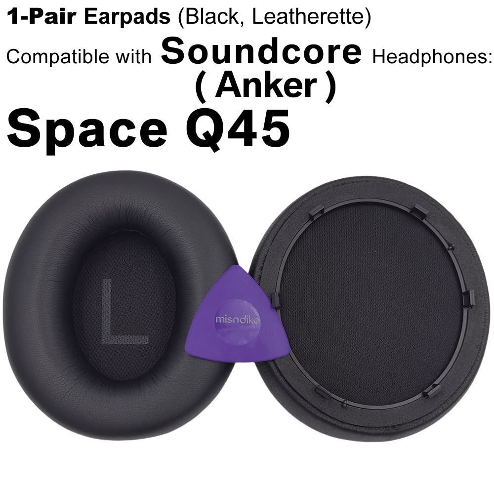  AHG Premium Replacement Soundcore Space Q45 Headphones Ear Pads/Soundcore  Q45 Ear Cushions Compatible with Anker Soundcore Space Q45 Headphones  (Blue). Premium Protein Leather/High-Density Foam : Electronics