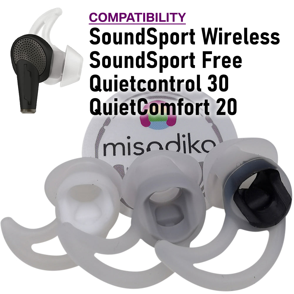 Silicone Earbuds Tips Replacement for Bose SoundSport Wireles