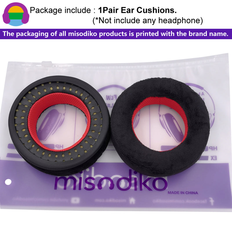 misodiko Upgraded Ear Pads Cushions Replacement for Beyerdynamic DT 770 / 880 / 990 / 1770 / 1990 Pro Headphones (Velour)