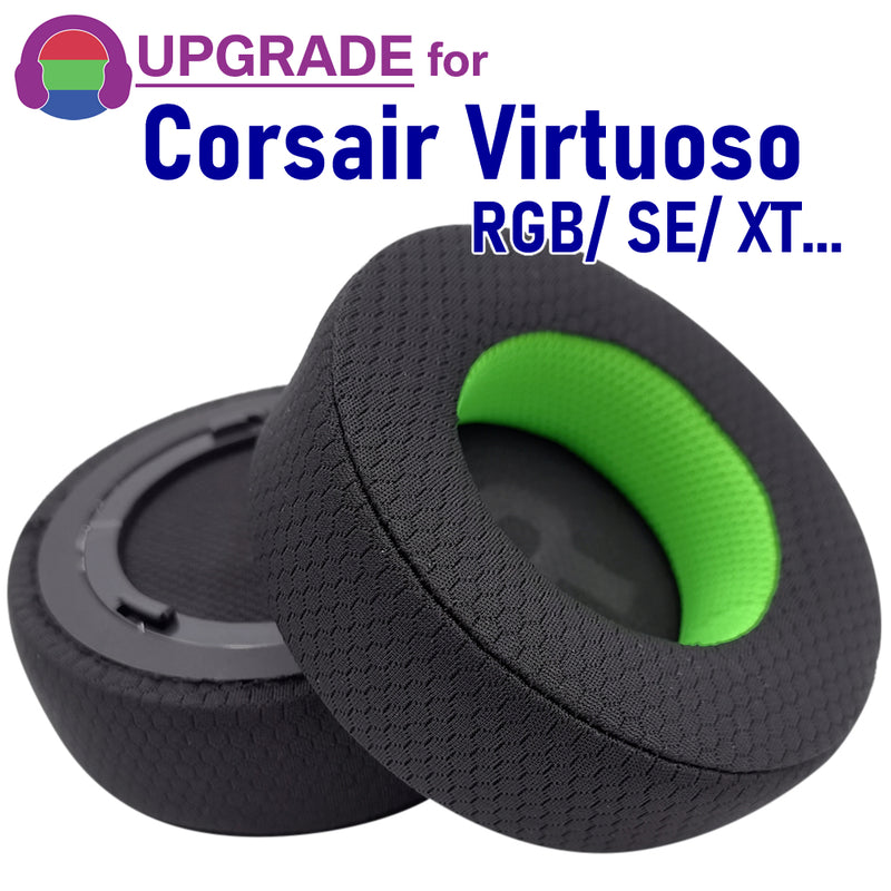 misodiko Upgraded Ear Pads Cushions Replacement for Corsair Virtuoso RGB Wireless SE/ XT Gaming Headset (Mesh)