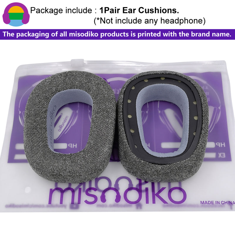 misodiko Upgraded Earpads Replacement for Logitech G435, Zone Vibe 100 / 125 / Wireless Headphones (Fabric)