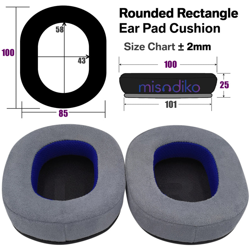 misodiko Upgraded Ear Pads Cushions Replacement for Razer BlackShark V2/ X/ Pro,  Logitech G PRO X Gaming Headset (Fabric)