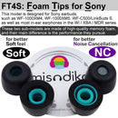 misodiko FT4S Upgraded Memory Foam Earbuds Ear Tips Replacement for Sony WF- 1000XM5/ 1000XM4/ C510/ C710N, LinkBuds S/ INZONE Buds