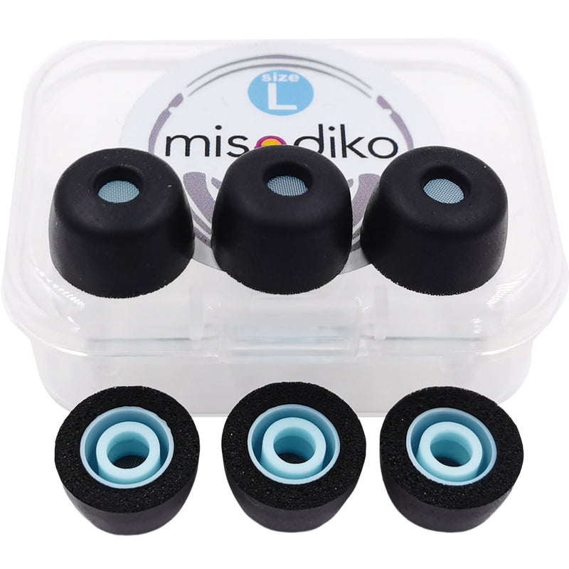 misodiko FT4S Upgraded Memory Foam Earbuds Ear Tips Replacement for Sony WF- 1000XM5/ 1000XM4/ C510/ C710N, LinkBuds S/ INZONE Buds