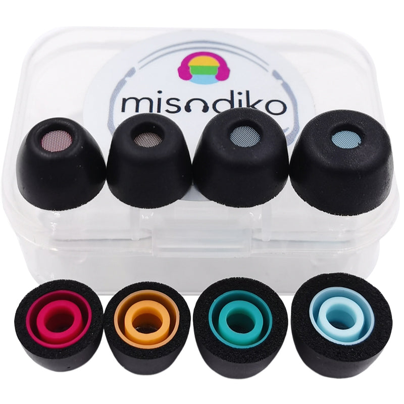 misodiko FT4S Upgraded Memory Foam Earbuds Ear Tips Replacement for Sony WF- 1000XM5/ 1000XM4/ C510/ C710N, LinkBuds S/ INZONE Buds