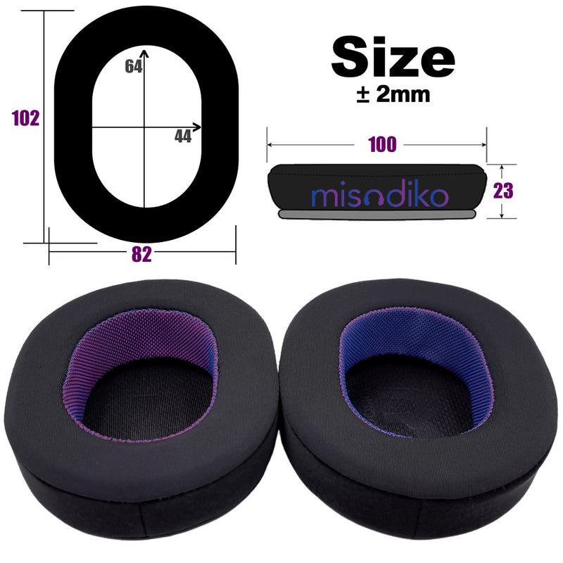 misodiko Upgraded Ear Pads Cushions Replacement for Sony MDR 7506/ V6/ CD900ST / M1ST, WH-CH700N/ CH710N/ CH720N, Razer Barracuda X Headphones (Cooling Gel)