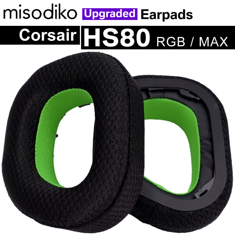 misodiko Upgraded Earpads Replacement for Corsair HS80 RGB / MAX Headphones (Mesh)