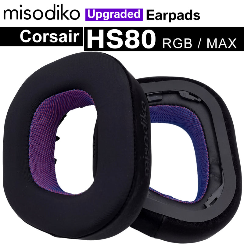 misodiko Upgraded Earpads Replacement for Corsair HS80 RGB / MAX Headphones (Cooling Gel)