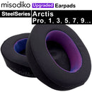 misodiko Upgraded Ear Pads Cushions Replacement for SteelSeries Arctis 1, 3, 5, 7, 9, Pro & Prime Gaming Headset (Cooling Gel)