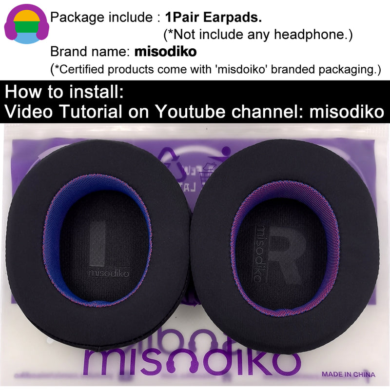 misodiko Upgraded Ear Pads Cushions Replacement for SteelSeries Arctis 1, 3, 5, 7, 9, Pro & Prime Gaming Headset (Cooling Gel)