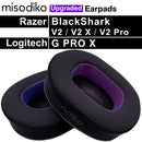 misodiko Upgraded Earpads Replacement for Razer BlackShark V2/ V2 X/ V2 Pro,  Logitech G PRO X, Redragon H510/ H710, Fifine H6/ H9, Havit H2002d/ H2008d Gaming Headset (Cooling Gel)