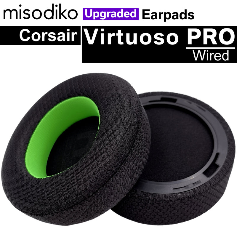 misodiko Upgraded Earpads Replacement for Corsair Virtuoso PRO Headphones (Mesh)