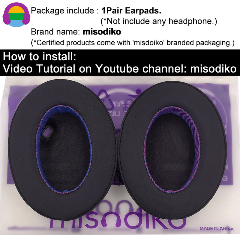 misodiko Upgraded Ear Pads Cushions Replacement for Sony WH-1000XM4 Headphones (Cooling Gel)