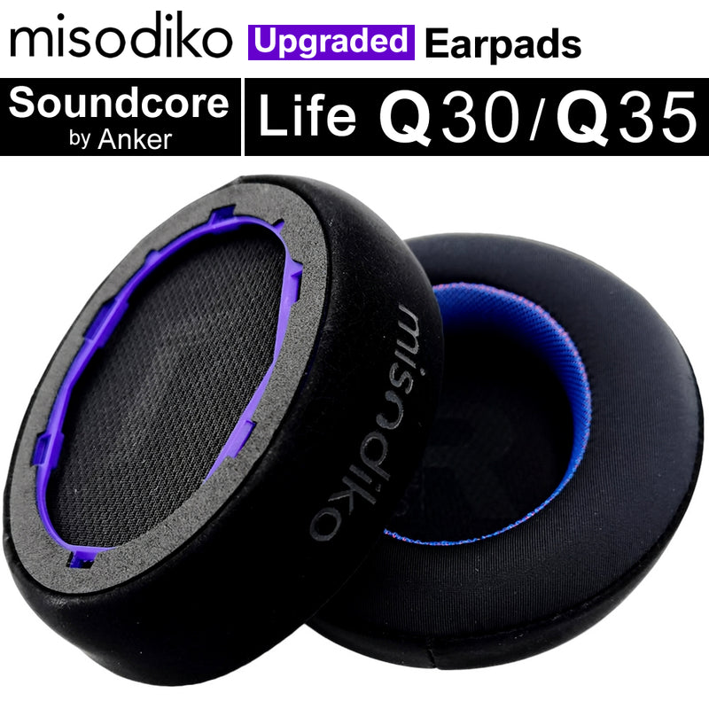 misodiko Upgraded Earpads Replacement for Soundcore by Anker Life Q30 / Q35 Headphones (Cooling Gel)