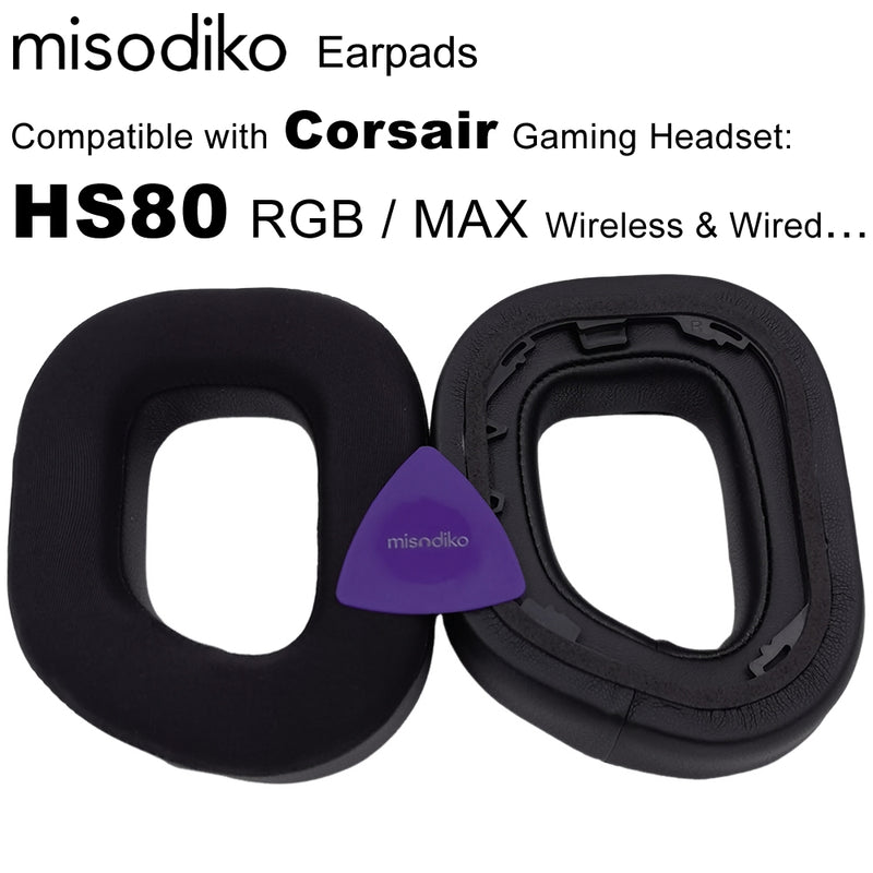 misodiko Earpads Replacement for Corsair HS80 RGB / MAX Gaming Headset