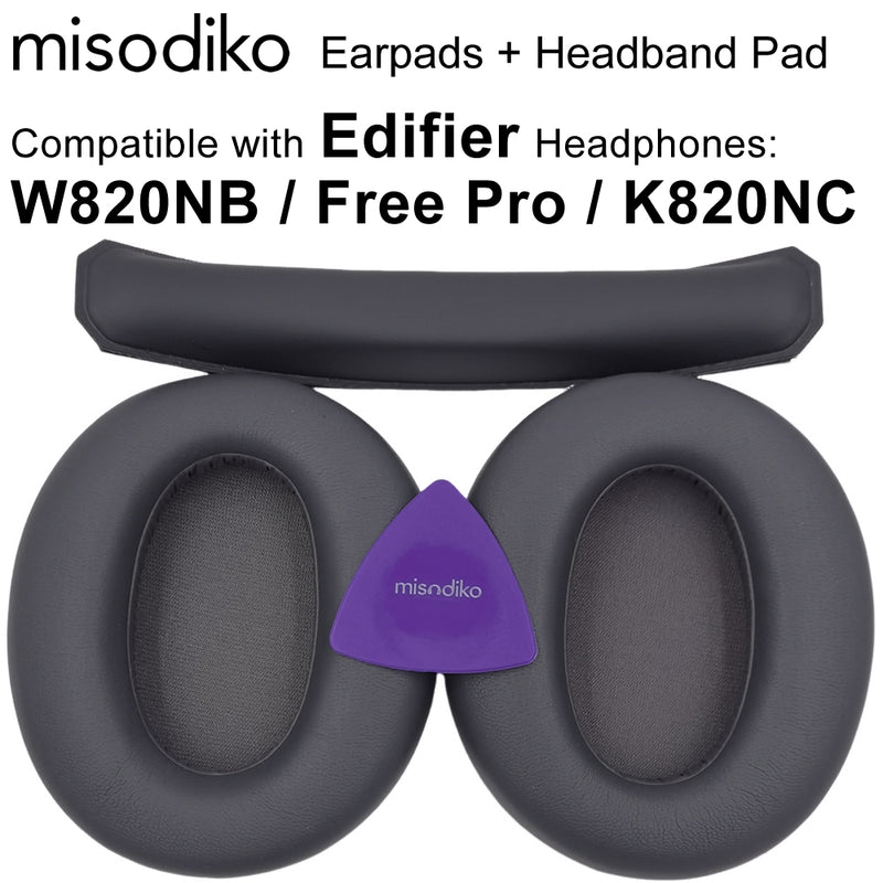 misodiko Earpads Replacement for Edifier W820NB/ Free Pro/ K820NC Headphones