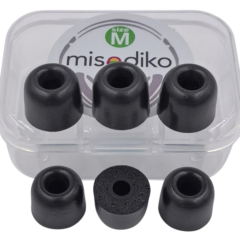 misodiko M400 Memory Foam Replacement Earbuds Tips (3-Pairs)