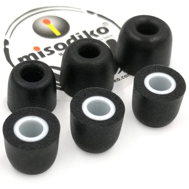 misodiko M550 Memory Foam Replacement Earbuds Tips (3-Pairs)