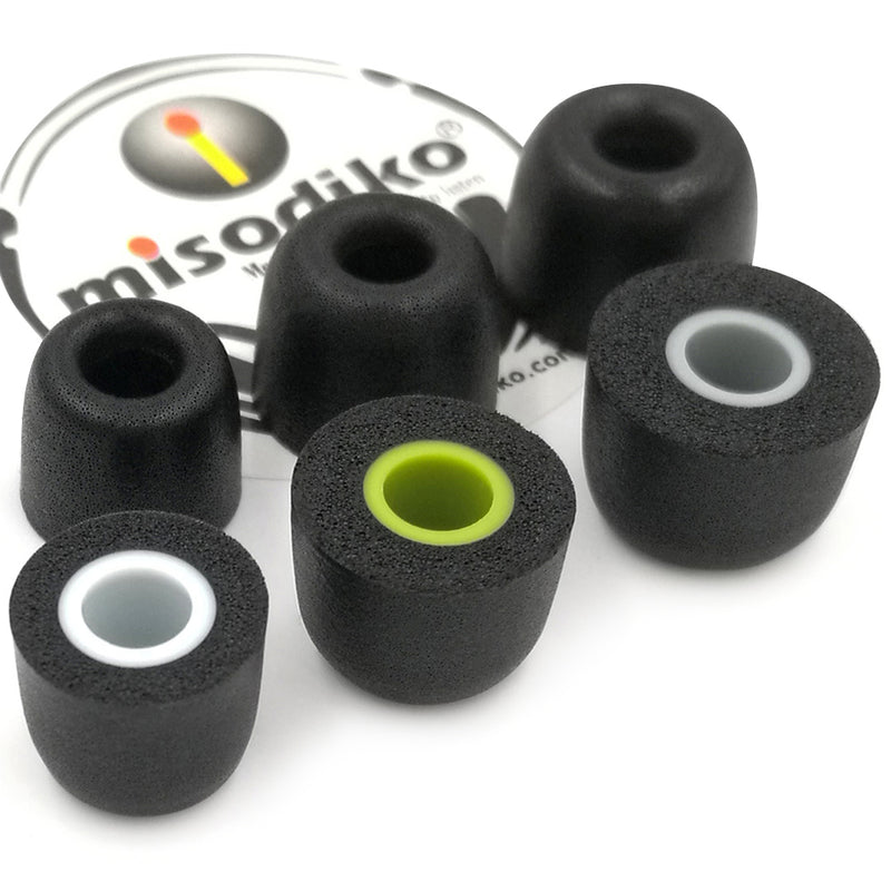 misodiko M550 Memory Foam Replacement Earbuds Tips (3-Pairs)