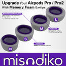 misodiko Memory Foam / TPE Eartips Earbuds Tips Replacement for AirPods Pro / Pro2