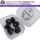 misodiko MD266 Double Flange Memory Foam Eartips Replacement for Shure SE215 SE315 SE535 SE425 SE846 SE110 SE112/ Etymotic ER2 ER3 ER4 XR/ SE/ SR