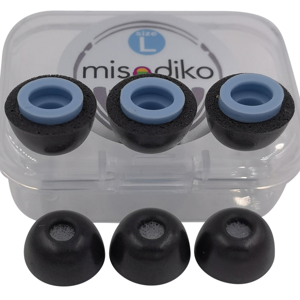 misodiko MJ765 Memory Foam Eartips Replacement for Jabra Elite/ Evolve