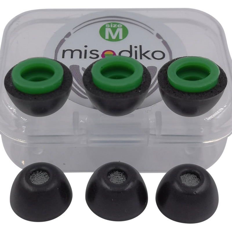 misodiko MJ765 Memory Foam Eartips Replacement for Jabra Elite/ Evolve 65e & 75e In-Ear Earphones
