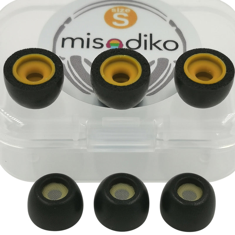 misodiko TWS-Pro2 Memory Foam Eartips Replacement for Beats Fit Pro/ Studio Buds, Samsung Galaxy Buds 3/ Buds2/ Plus, Jabra Elite & Evolve/ Active 65t & 75t & Sport, Soundcore Liberty/ Air 2 & 3 Pro/ Neo/ Life P2 P3, Creative Outlier Air, FIIL T1
