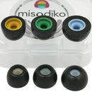 misodiko TWS-Pro2 Memory Foam Eartips Replacement for Beats Fit Pro/ Studio Buds, Samsung Galaxy Buds 3/ Buds2/ Plus, Jabra Elite & Evolve/ Active 65t & 75t & Sport, Soundcore Liberty/ Air 2 & 3 Pro/ Neo/ Life P2 P3, Creative Outlier Air, FIIL T1