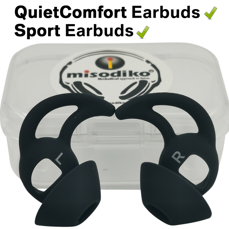 misodiko Silicone Eartips Ear Wings Replacement for Bose QuietComfort Earbuds & Sport Earbuds True Wireless Earphones