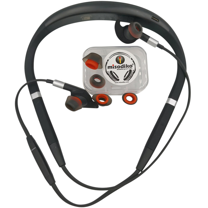misodiko Silicone Eartips Earbuds Tips Compatible with Jabra Elite/ Evolve 65e & 75e In-Ear Earphones (3-Pairs)