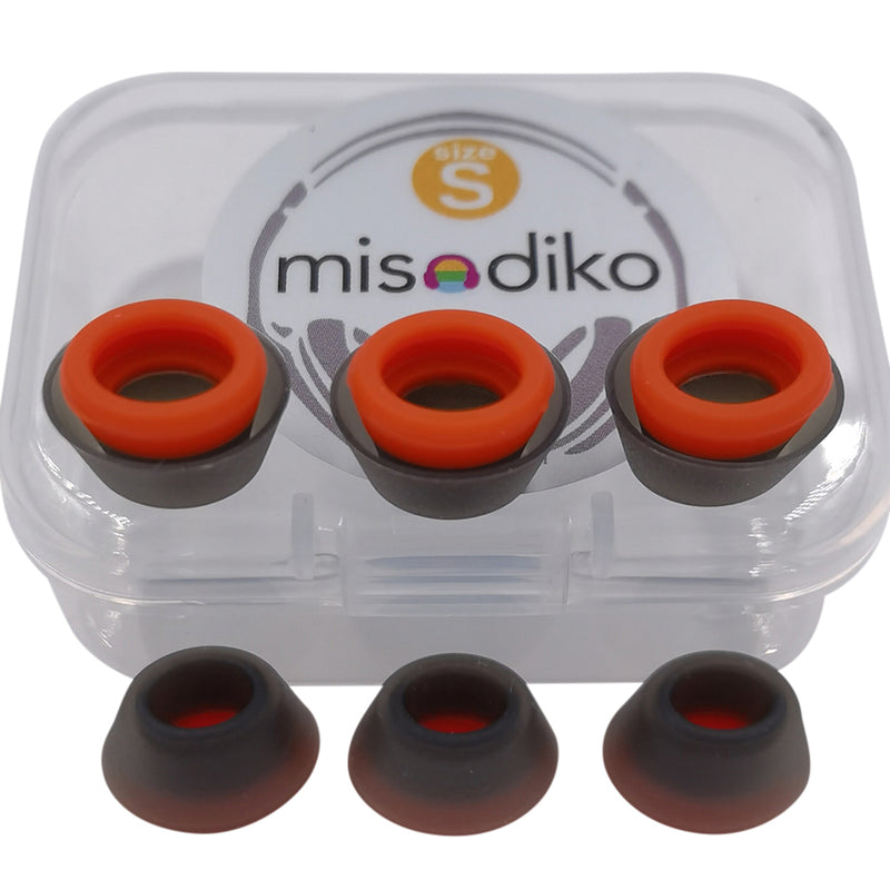 misodiko Silicone Eartips Earbuds Tips Compatible with Jabra Elite/ Evolve 65e & 75e In-Ear Earphones (3-Pairs)