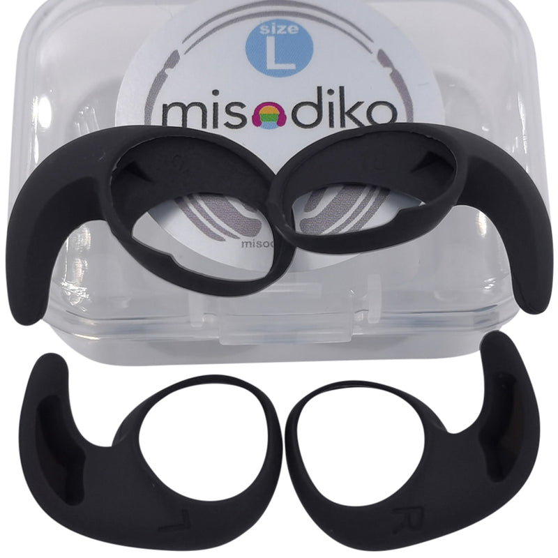 misodiko Silicone EarWings Ear Tips Compatible with Jabra Elite/ Evolve 65e & 75e In-Ear Earphones (2-Pairs)