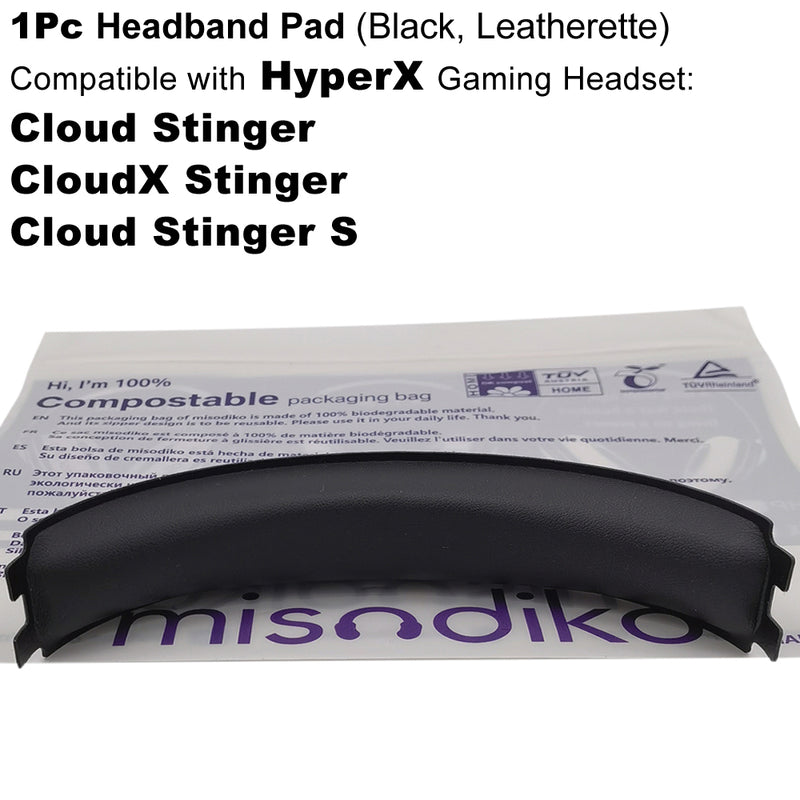 misodiko Replacement Headband Pad Compatible with HyperX Cloud (CloudX) Stinger, Cloud Stinger S Gaming Headset