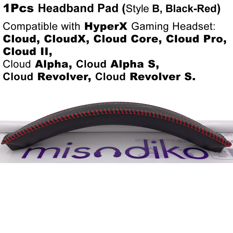 misodiko Headband Pad Replacement for HyperX Cloud, Cloud 2 II, Cloud Core, Cloud Alpha, Cloud Revolver S Gaming Headset