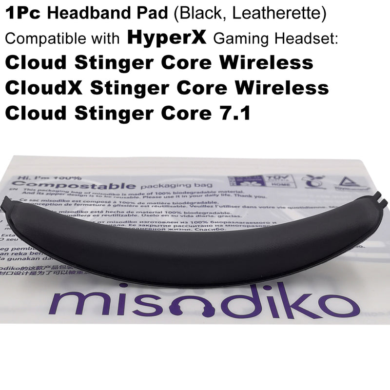 misodiko Replacement Headband Pad Compatible with HyperX Cloud (CloudX) Stinger Core Wireless/ 7.1 Gaming Headset