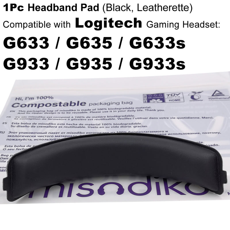 misodiko Headband Pad Compatible with Logitech G633 G933 G635 G935 G633s G933s Gaming Headset