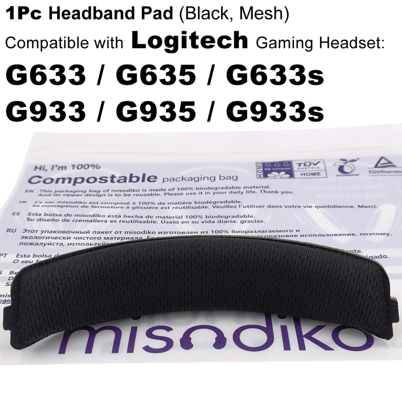 misodiko Headband Pad Compatible with Logitech G633 G933 G635 G935 G633s G933s Gaming Headset