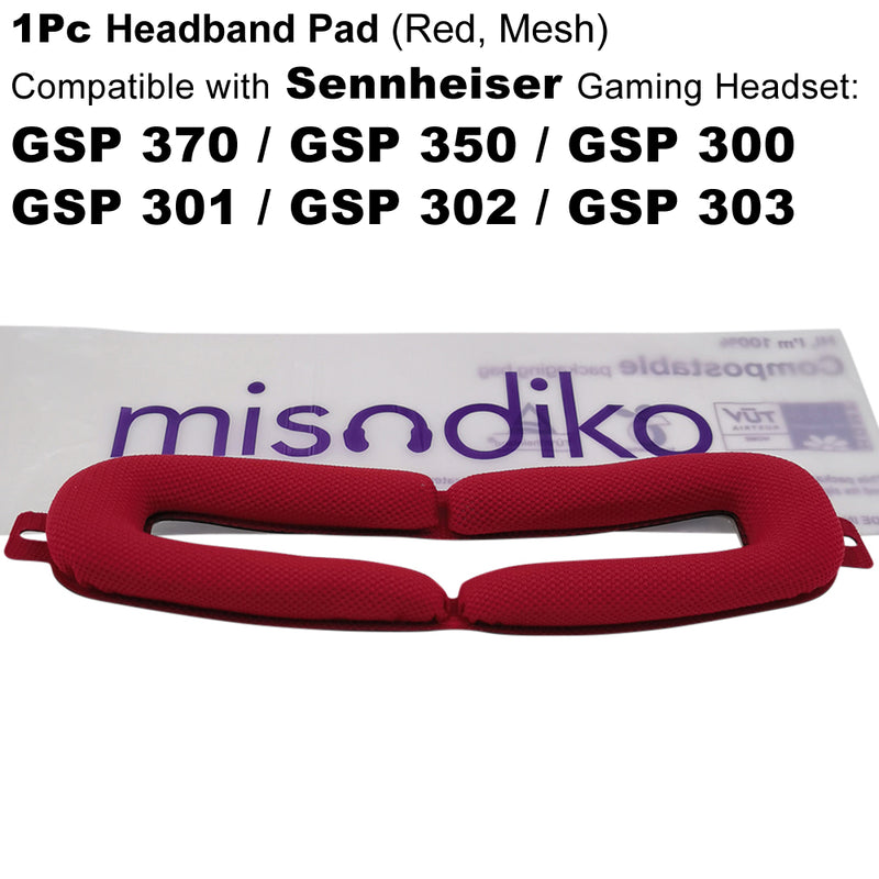 misodiko Headband Pad Replacement for Sennheiser GSP 370/ 300/ 350/ 301/ 302/ 303 Gaming Headset