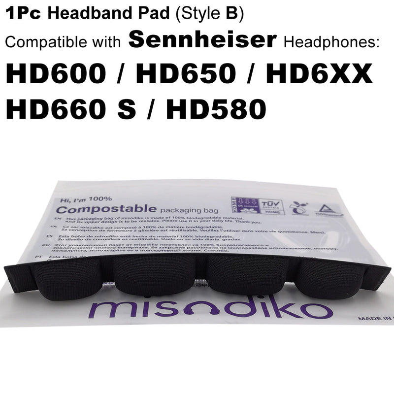misodiko Headband Pad Replacement for Sennheiser HD600 / HD650 / HD660 S / HD6XX / HD580 Headphones