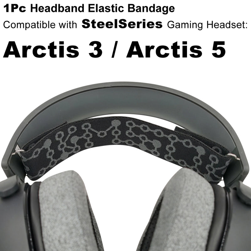 misodiko Headband Elastic Bandage Replacement for SteelSeries Arctis 5, Arctis 3 Gaming Headset