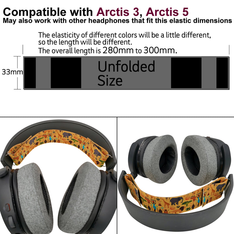 misodiko Headband Elastic Bandage Replacement for SteelSeries Arctis 5, Arctis 3 Gaming Headset