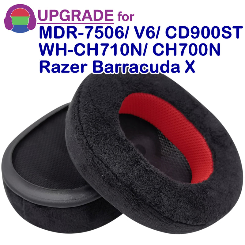 misodiko Upgraded Ear Pads Cushions Replacement for Sony MDR 7506/ V6/ CD900ST/ M1ST, WH-CH710N/ CH700N, Razer Barracuda X Headphones (Velour)