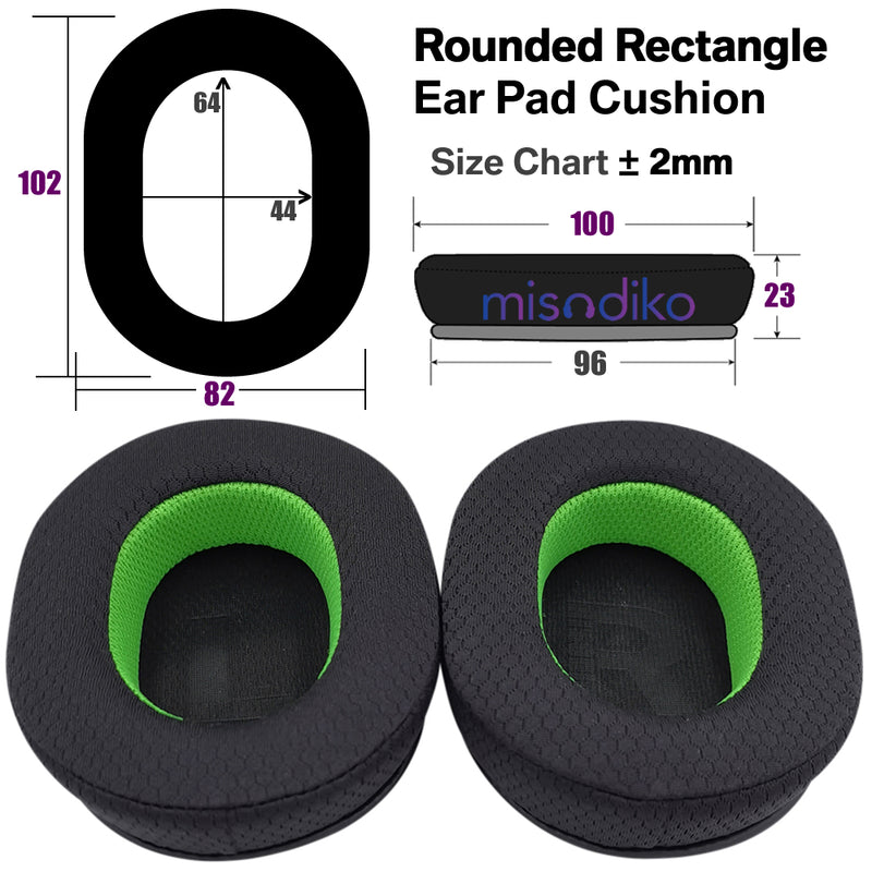 misodiko Upgraded Ear Pads Cushions Replacement for Sony MDR 7506/ V6/ CD900ST/ M1ST, WH-CH710N/ CH700N, Razer Barracuda X Headphones (Mesh)