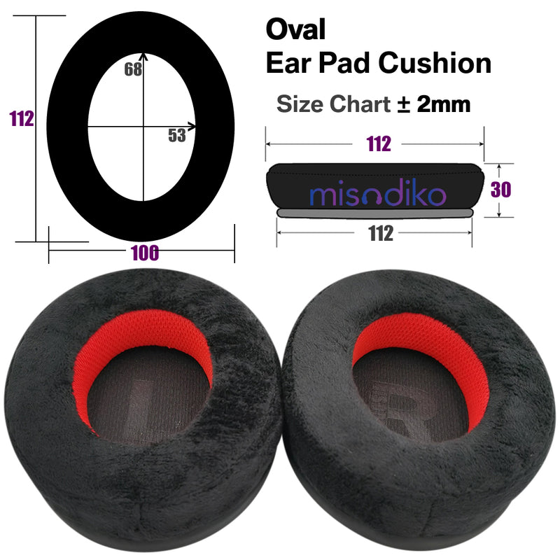 misodiko Upgraded Ear Pads Cushions Replacement for Philips SHP9500 Over-Ear Headphones (Velour)