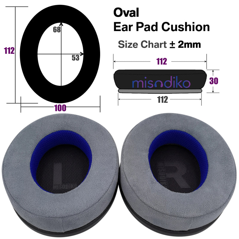 misodiko Upgraded Ear Pads Cushions Replacement for Philips SHP9500 Over-Ear Headphones (Fabric)