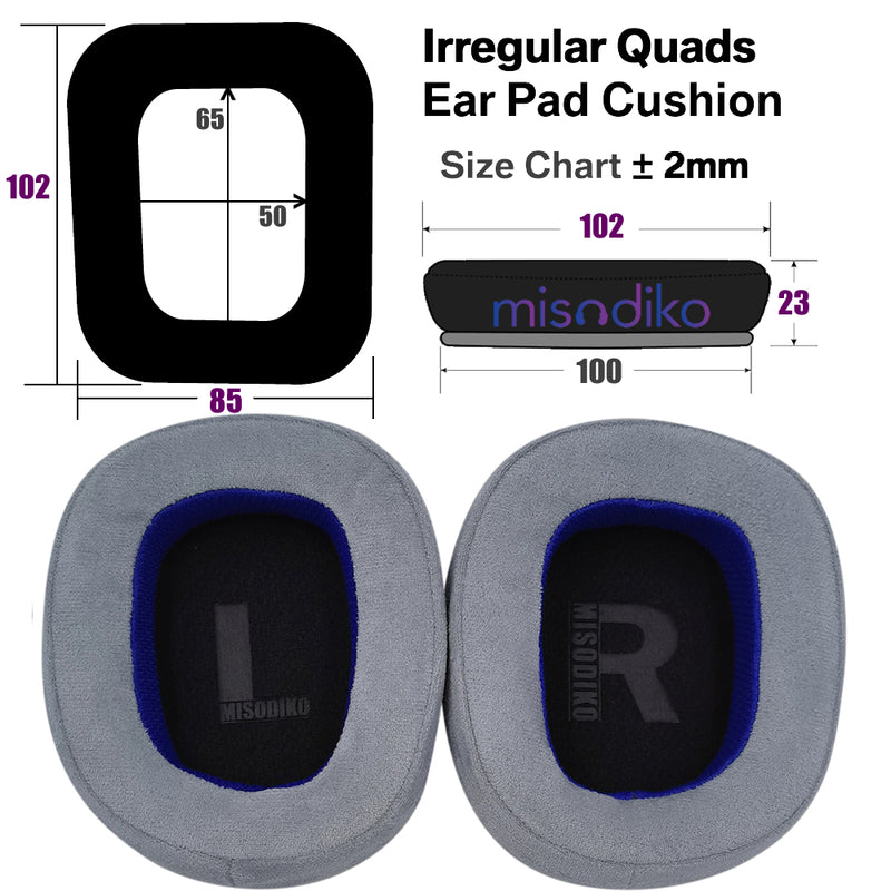 misodiko Upgraded Ear Pads Cushions Replacement for Logitech G633 G933 G230 G231 G331 G332 G430 G431 G432 G930 Gaming Headset (Fabric)