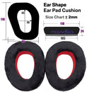 misodiko Upgraded Ear Pads Cushions Replacement for Sennheiser GSP 370/ 350/ 300/ 301/ 302/ 303 Gaming Headset (Velour)