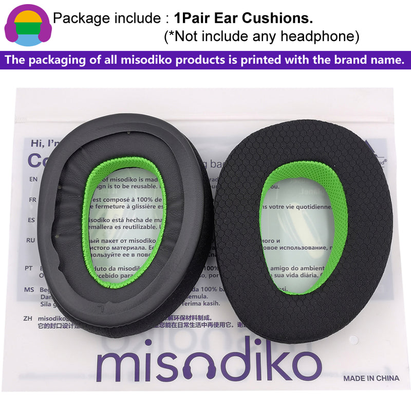 misodiko Upgraded Ear Pads Cushions Replacement for Sennheiser GSP 370/ 350/ 300/ 301/ 302/ 303 Gaming Headset (Mesh)